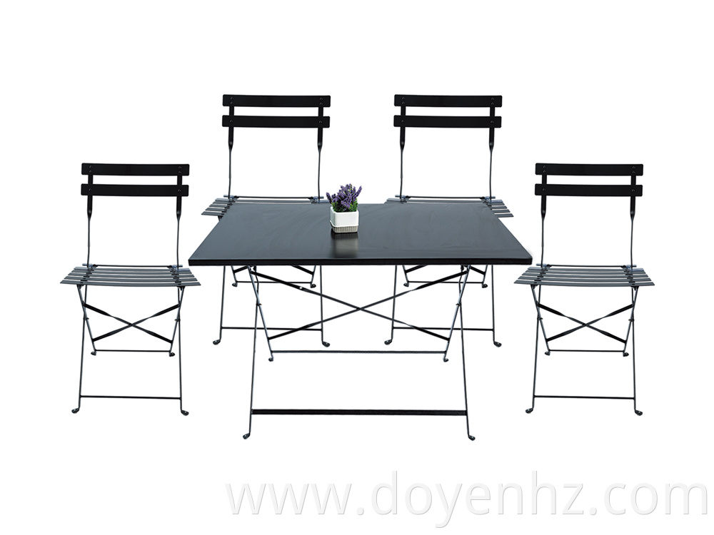 Set of Dining Table with 4 Chairs